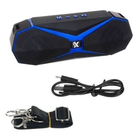 Boxa wireless, Radio, USB, Bluetooth, 15H, Albastru/Negru